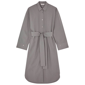 By Malene Birger Derris Midi Kjole, Grey Stripe
